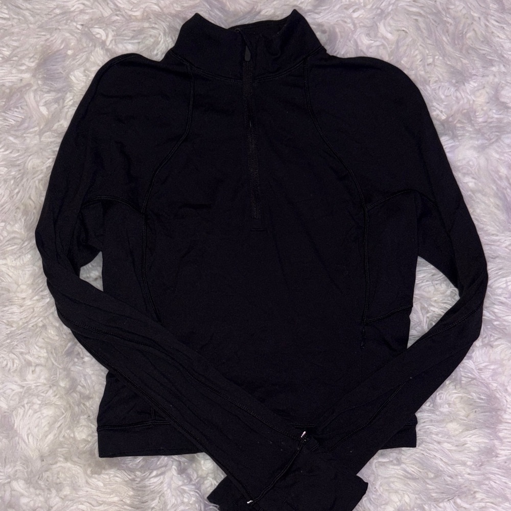 Women's Black Long Sleeve Top